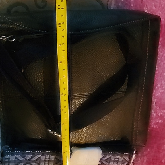 The Sak Black Leather Bag with Blue Strap - Picture 5 of 6